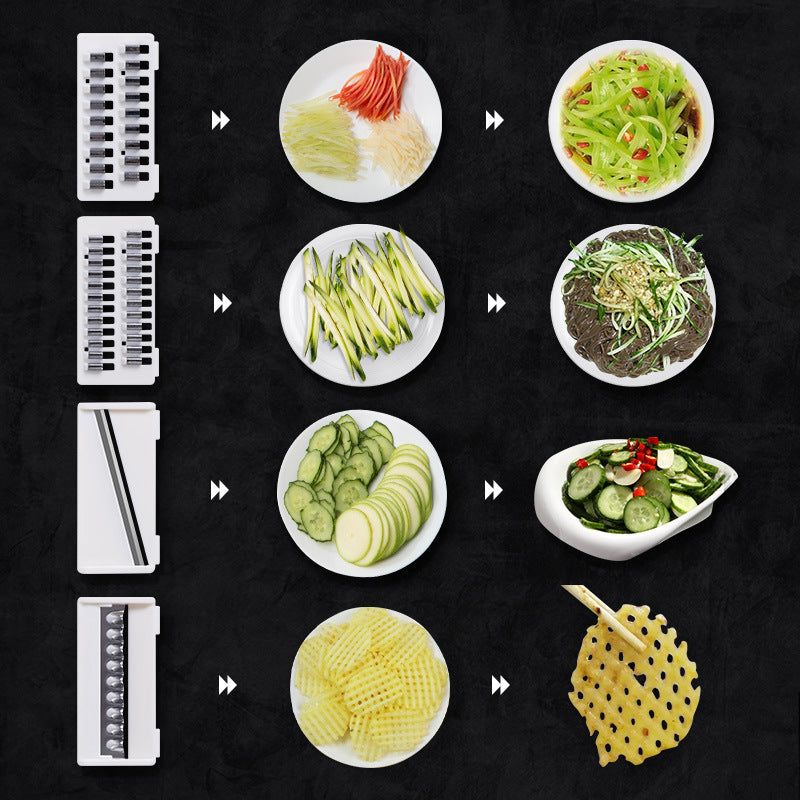 Multifunctional 6-in-1 Vegetable Slicer & Grater