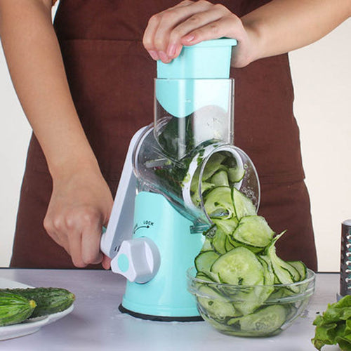 Multifunctional Round Mandoline Vegetable Slicer