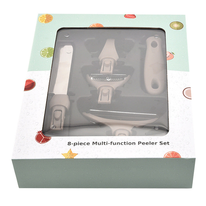 3-Piece Stainless Steel & Wheat Straw Kitchen Set