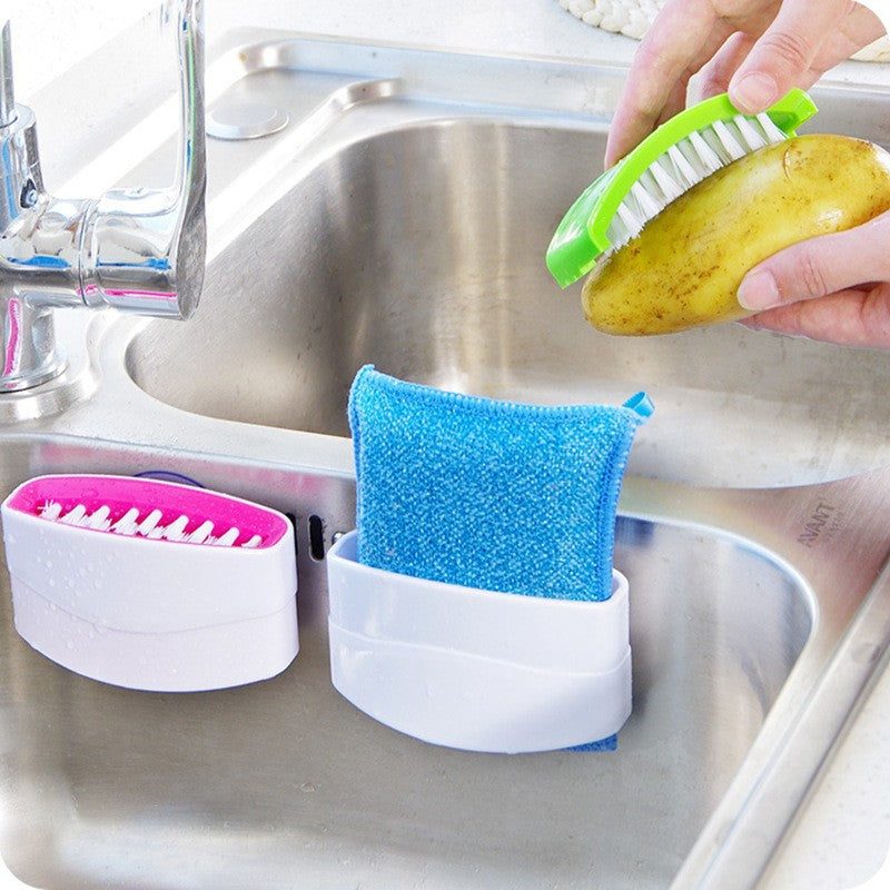 Suction Cup Knife, Fork & Chopstick Cleaning Brush