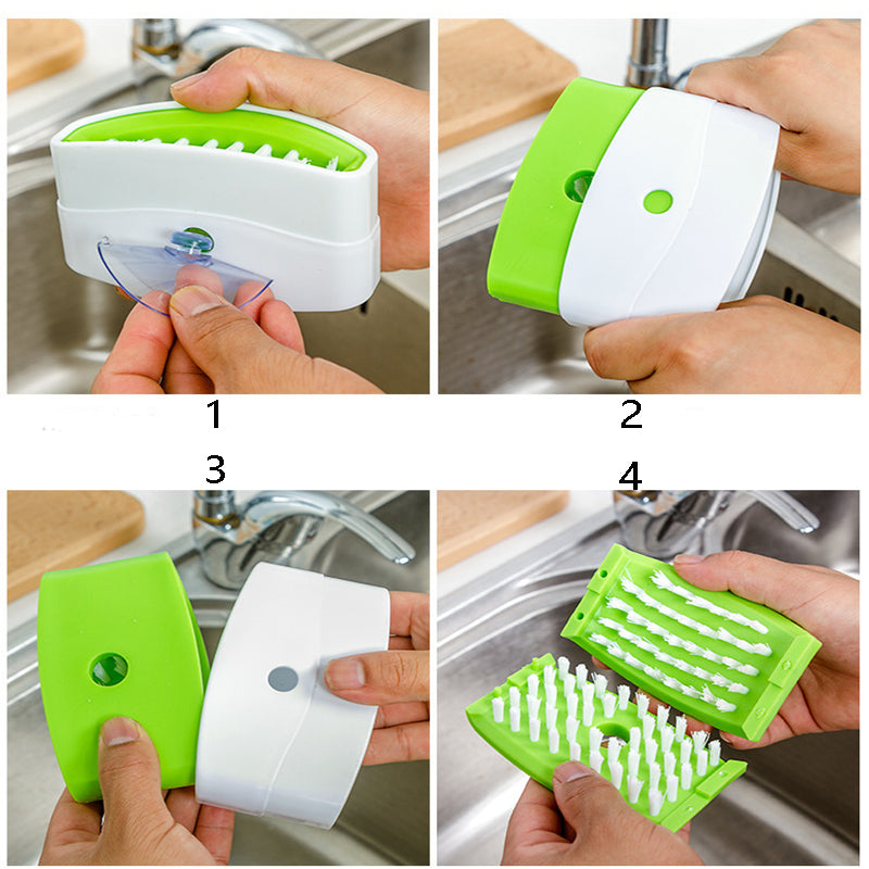 Suction Cup Knife, Fork & Chopstick Cleaning Brush