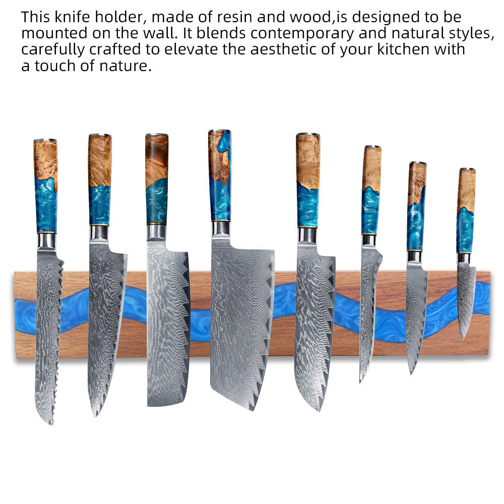 Magnetic Resin Wall-Mounted Knife Holder Strip